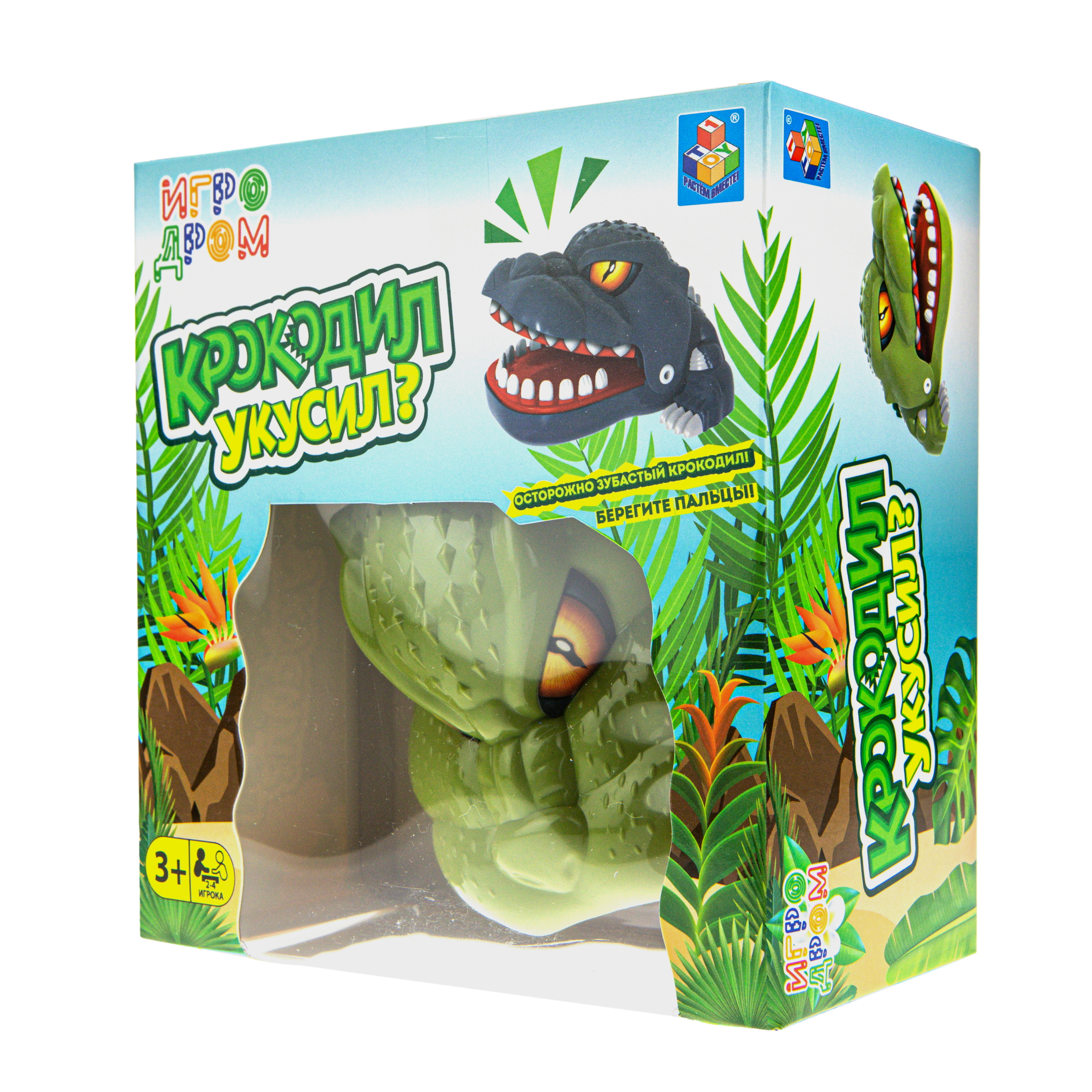 Настольная игра 1TOY Крокодил Зубастик зеленый - фото 5