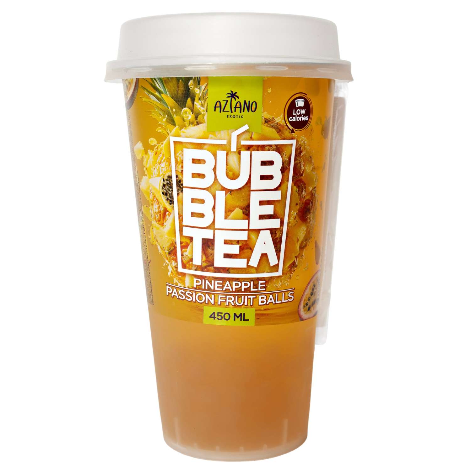 Напиток безалкогольный Aziano со вкусом ананаса и джус боллами маракуйя 450мл - фото 1