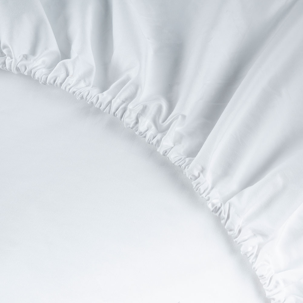 Простыня на резинке BELLEHOME collection Белая 200 ТС 90х200х15 - фото 4