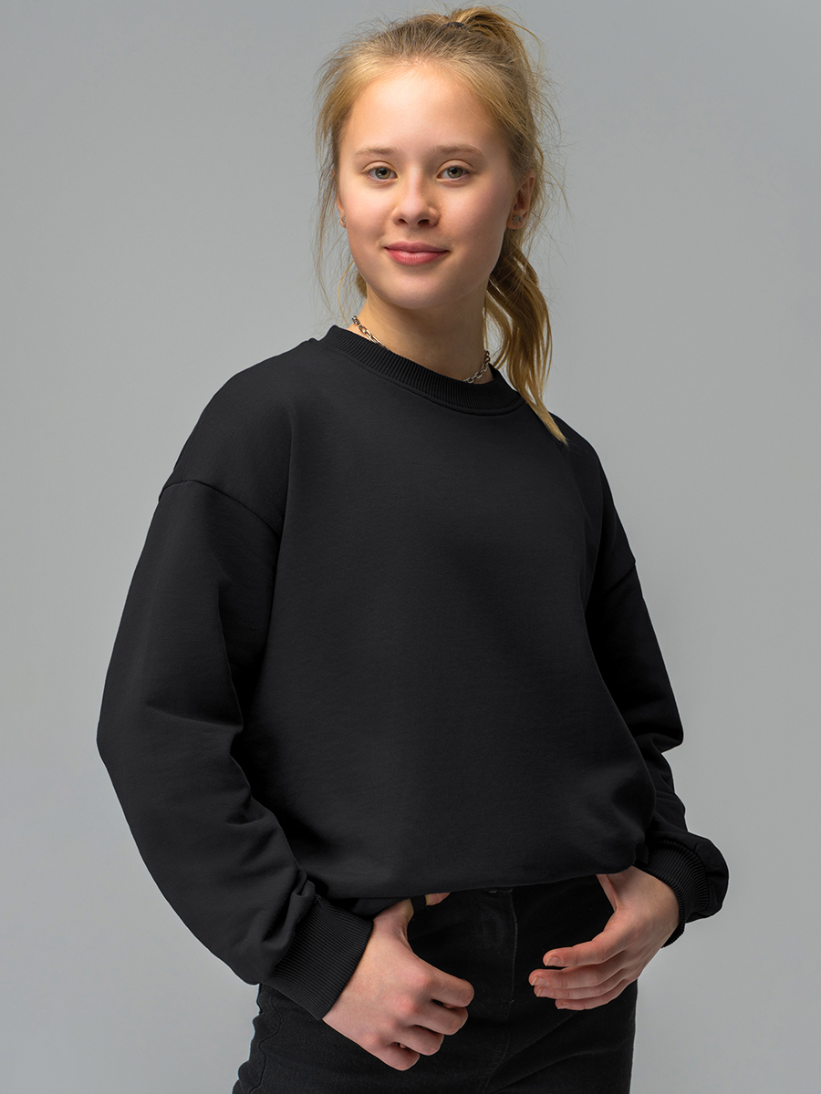 Свитшот HappyFox HF00851черный - фото 12