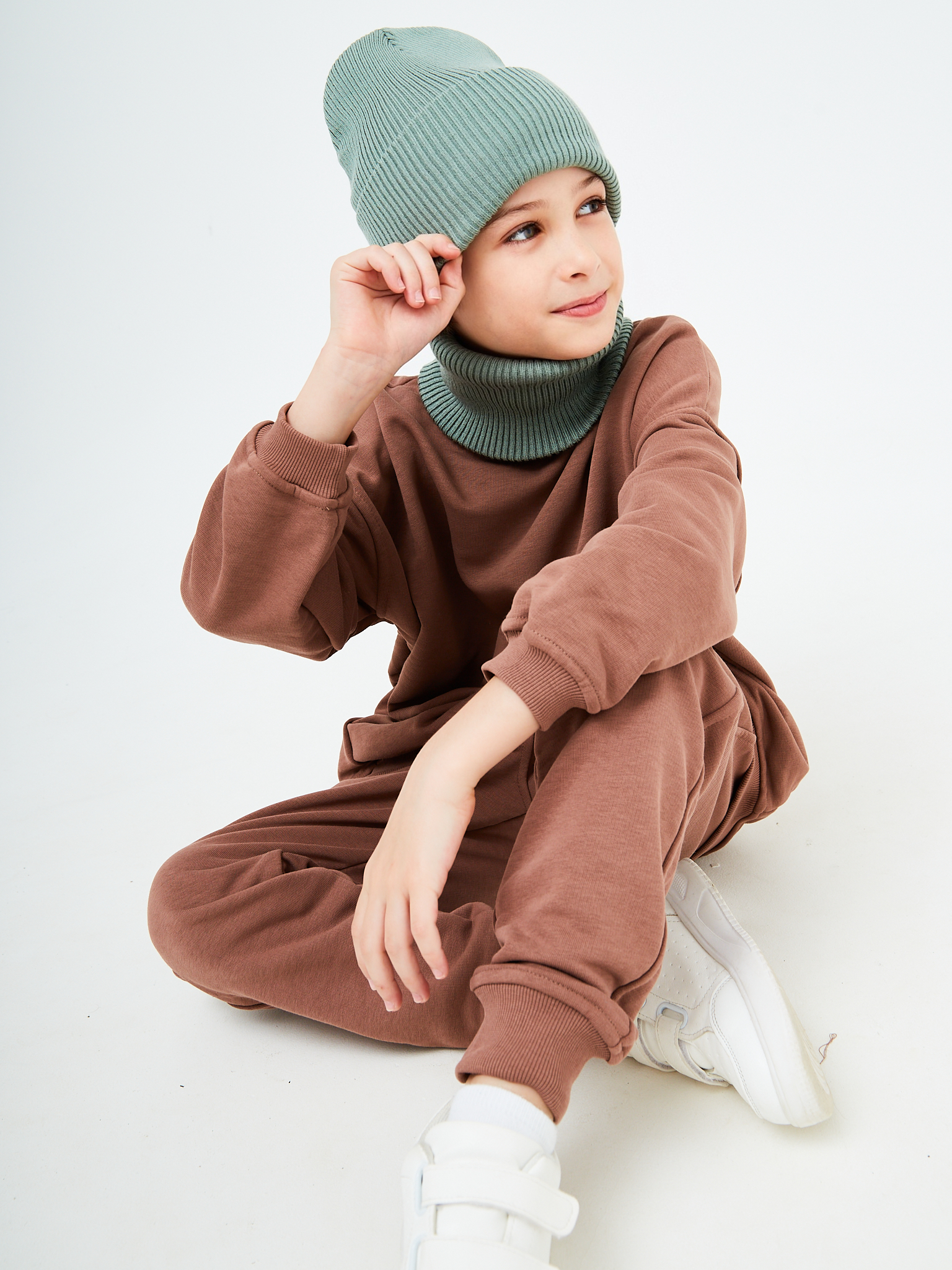 Шапка и снуд KUBRIO KU-H-42-lopataB-olive - фото 9