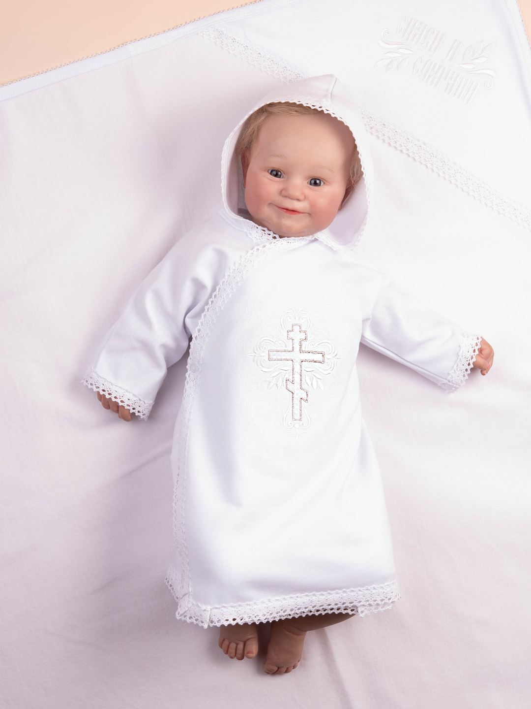 Рубашка крестильная Совенок Дона ХК1-124/0-1 - фото 1