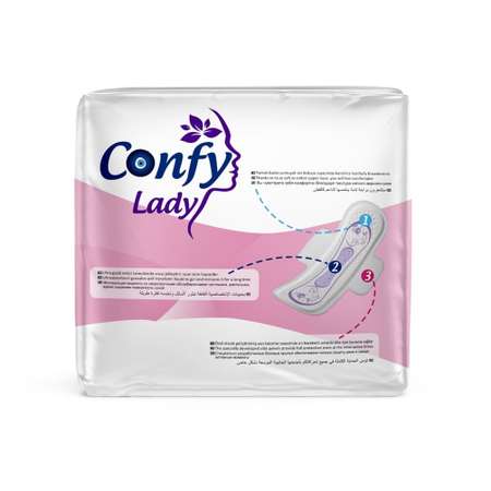Прокладки гигиенические CONFY Lady Maxi normal 10 шт