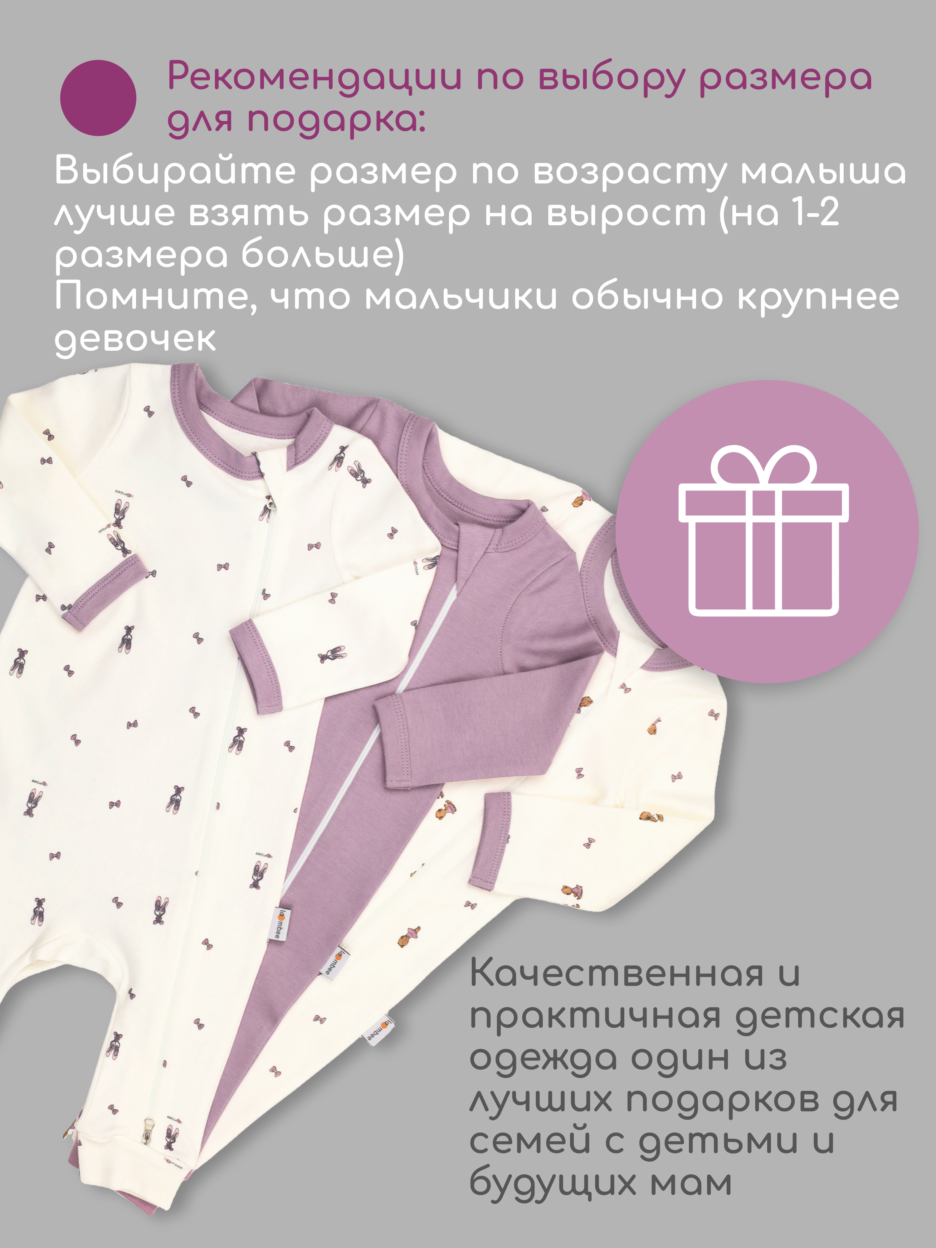 Комбинезон 3 шт loombee S-SM-1198 - фото 12