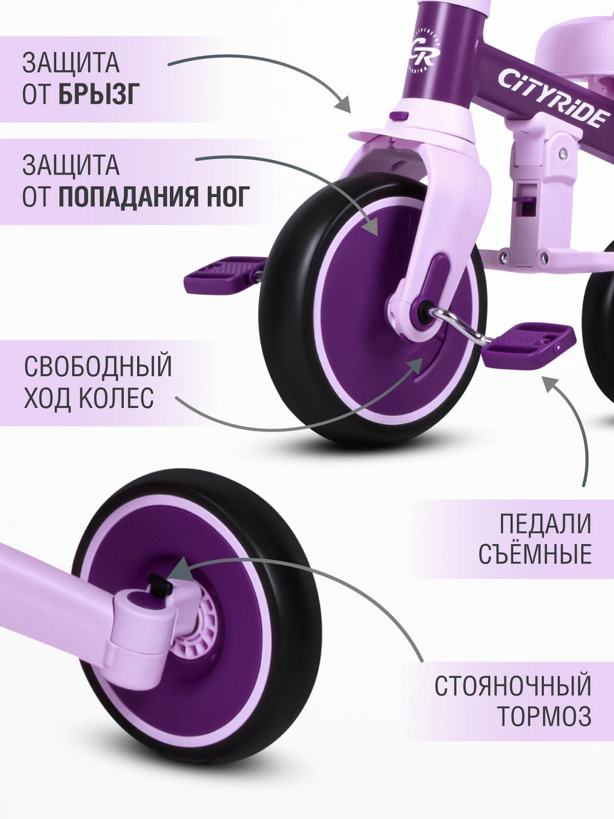 Трехколесный велосипед CITYRIDE - фото 12