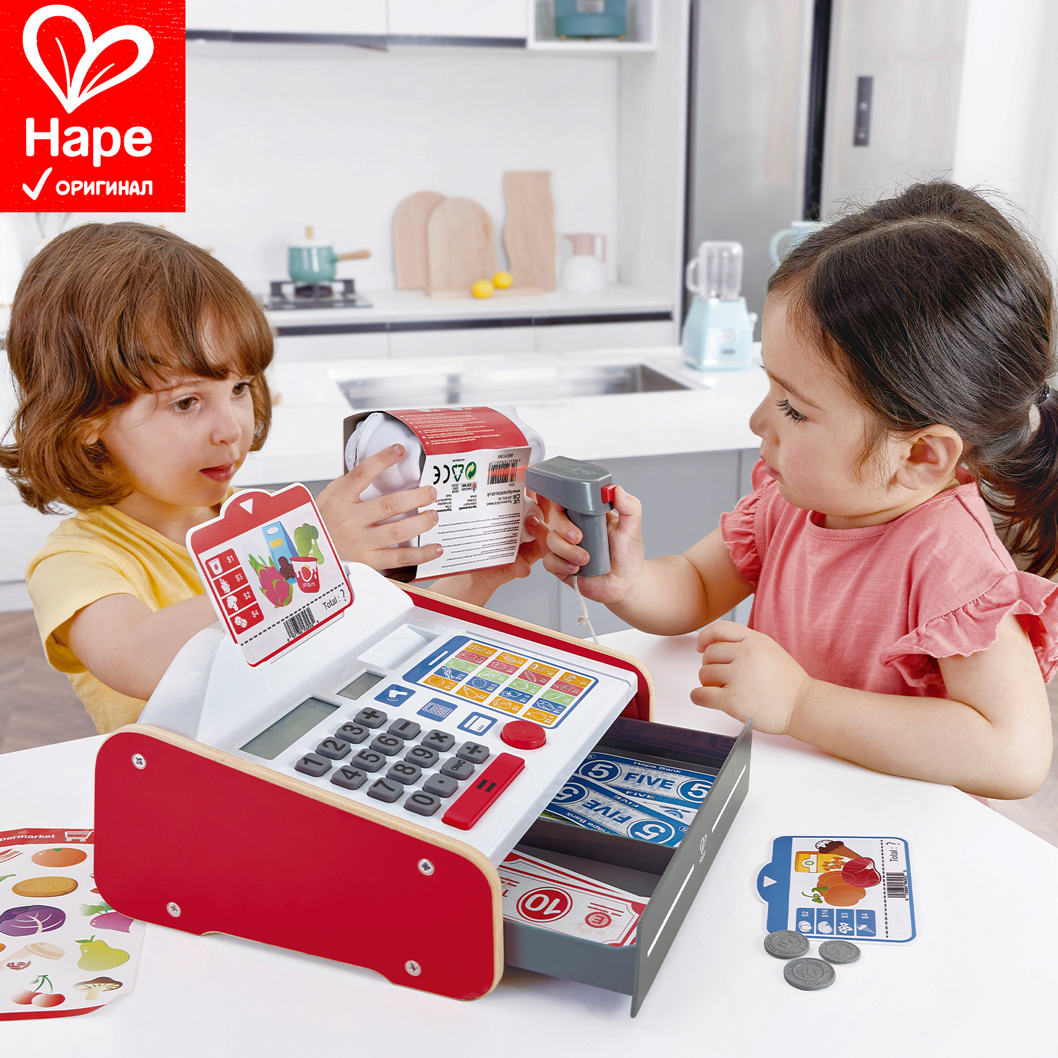 Игровой набор Hape касса - фото 1