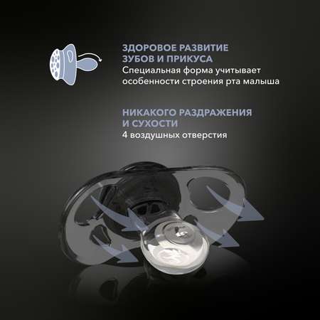 Пустышка Twistshake ортодонтическая от 6 мес. 2 шт.