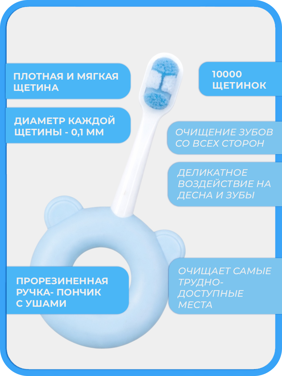 Зубная щетка классическая Чистый Зуб от 0 лет 1 шт. - фото 4
