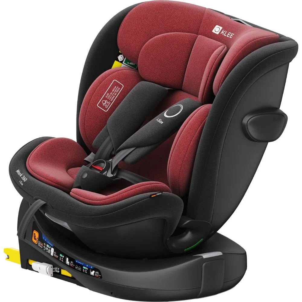Автокресло KLEE Mark 360 i-size Isofix 0+/1/2/3 (0-36 кг) красный - фото 2