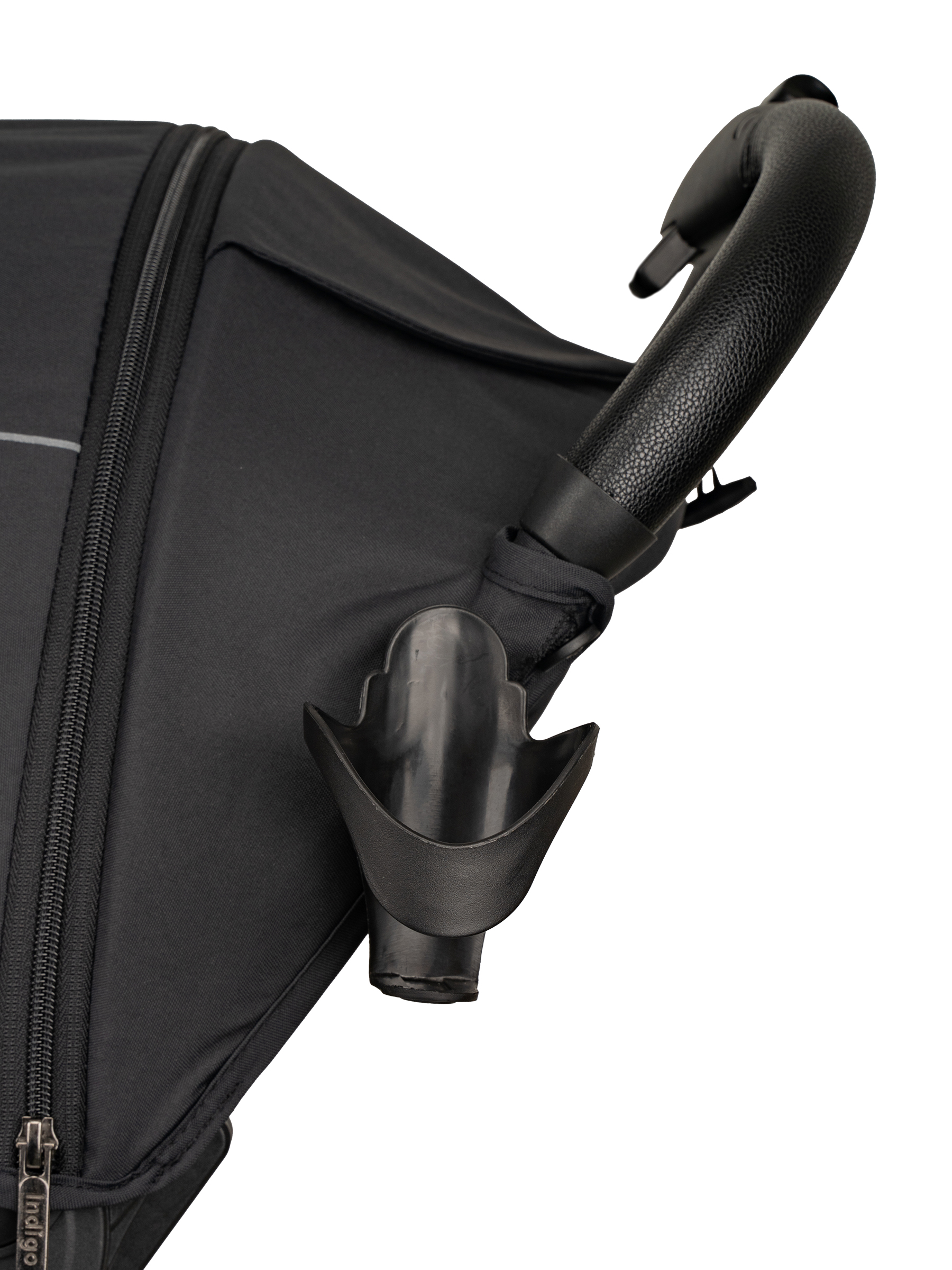 Коляска прогулочная Indigo Skip для путешествий, черный черный - фото 24