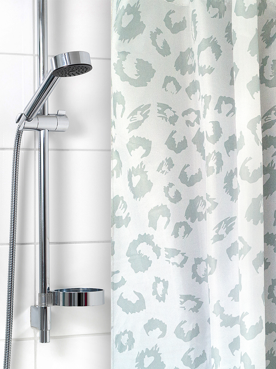 Штора для ванной комнаты и душа VILINA текстильная водоотталкивающая 180х180 см полиэстер - фото 7