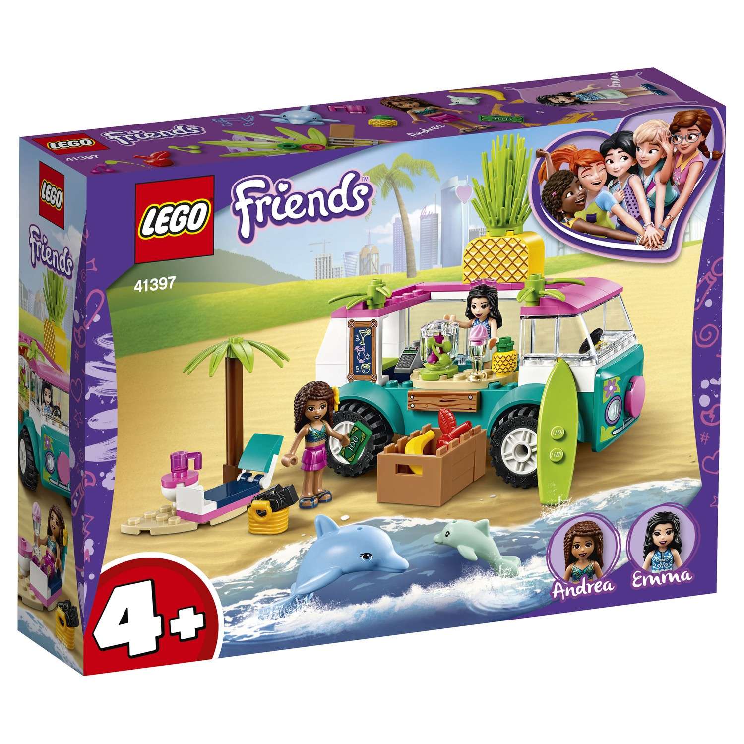 Конструктор LEGO Friends Фургон-бар приготовления сока блочный - фото 2