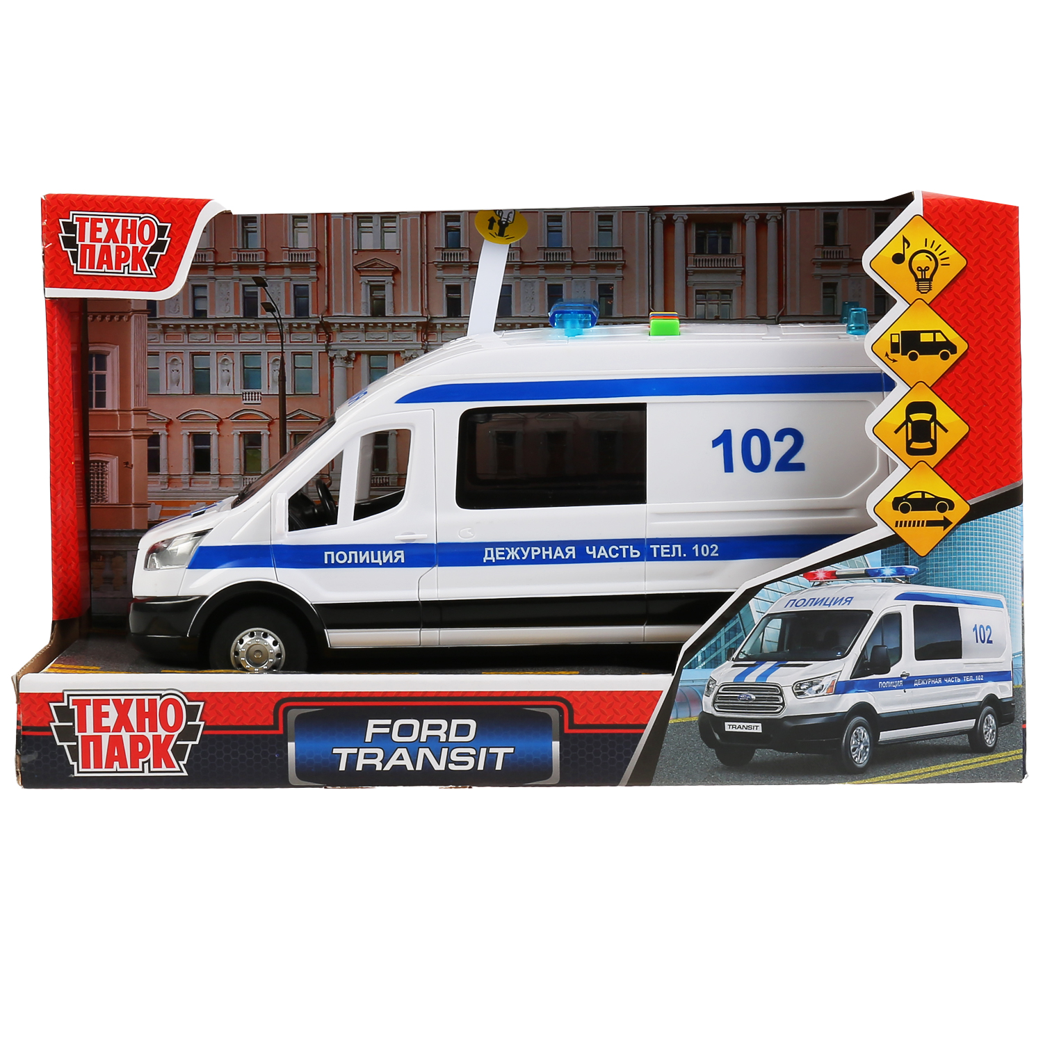 Полицейская машина Технопарк Ford 298763 - фото 2