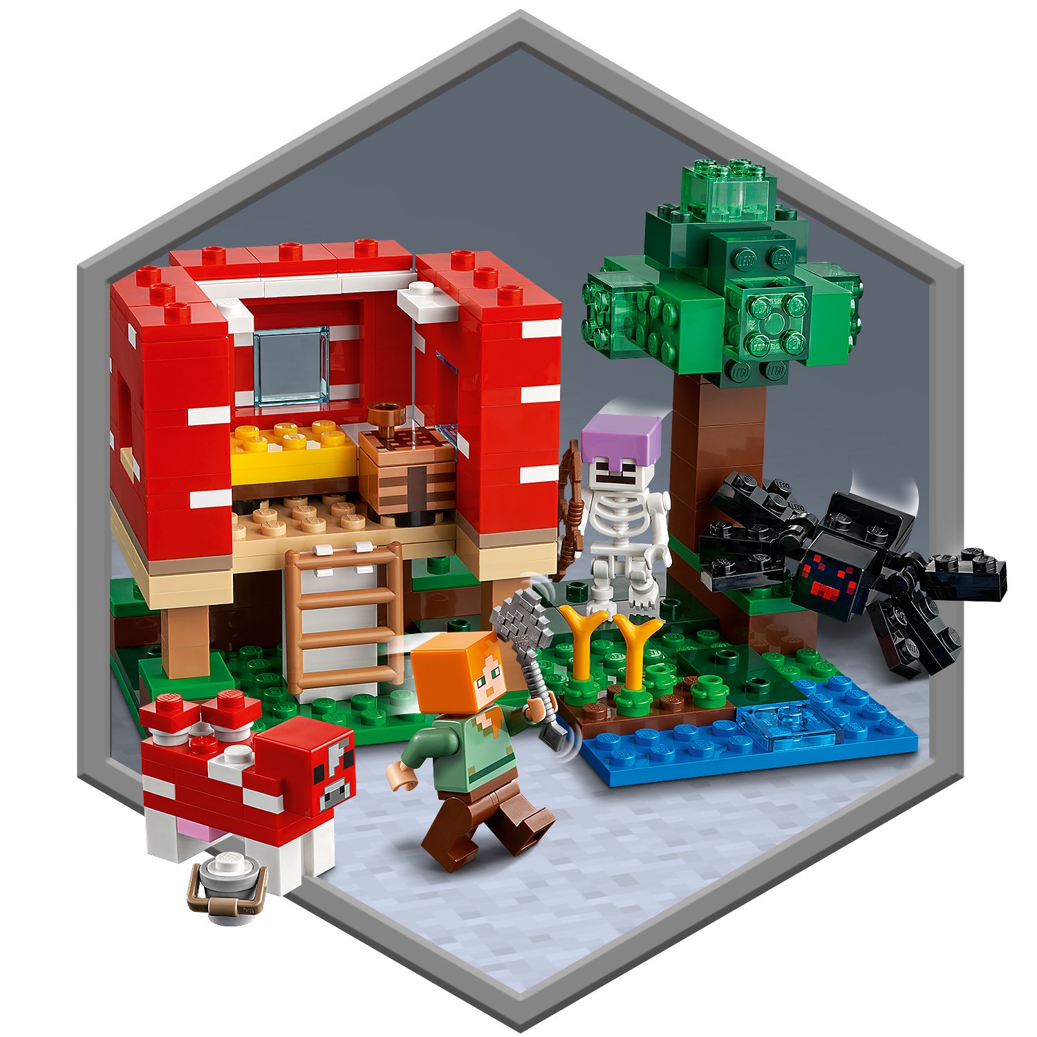 Конструктор LEGO Minecraft Грибной дом - фото 7