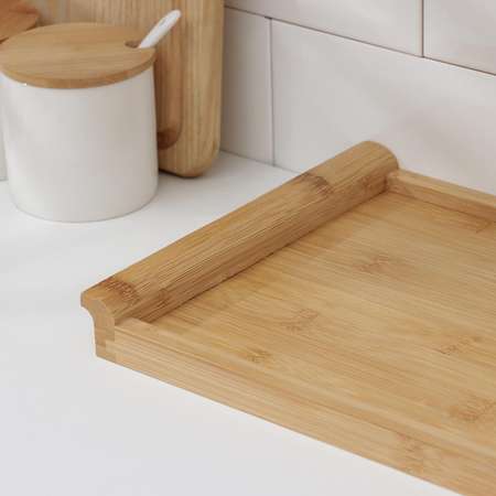 Блюдо для подачи Доляна Striata 35×22,5 см бамбук