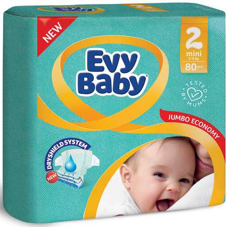 Подгузники Evy Baby S 80 шт.