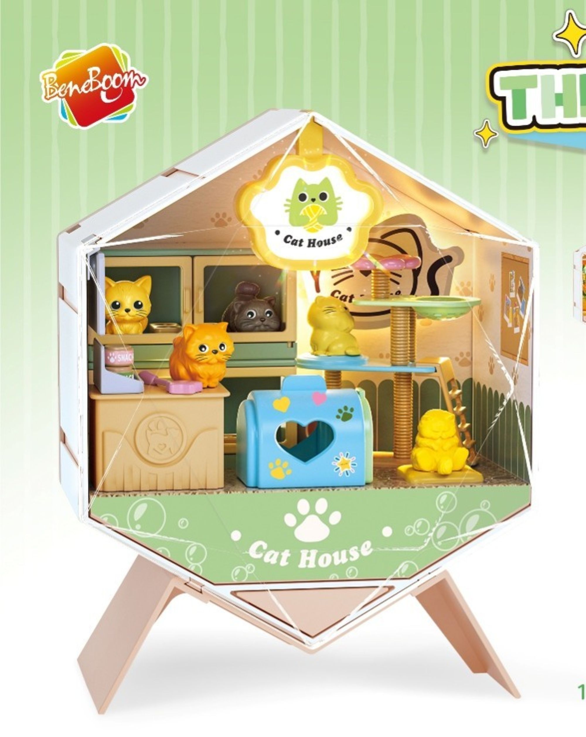 Конструктор KiddiePlay Домик с 5 котиками - фото 1