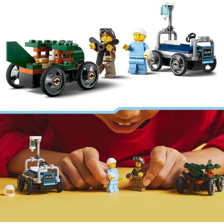 Конструктор LEGO City Самолет vs Скорая помощь блочный