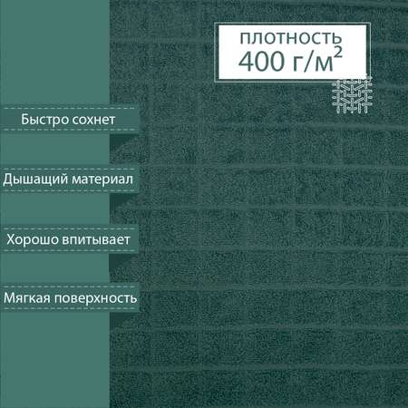 Махровая простыня BRAVO Квадро 150х200 мятный