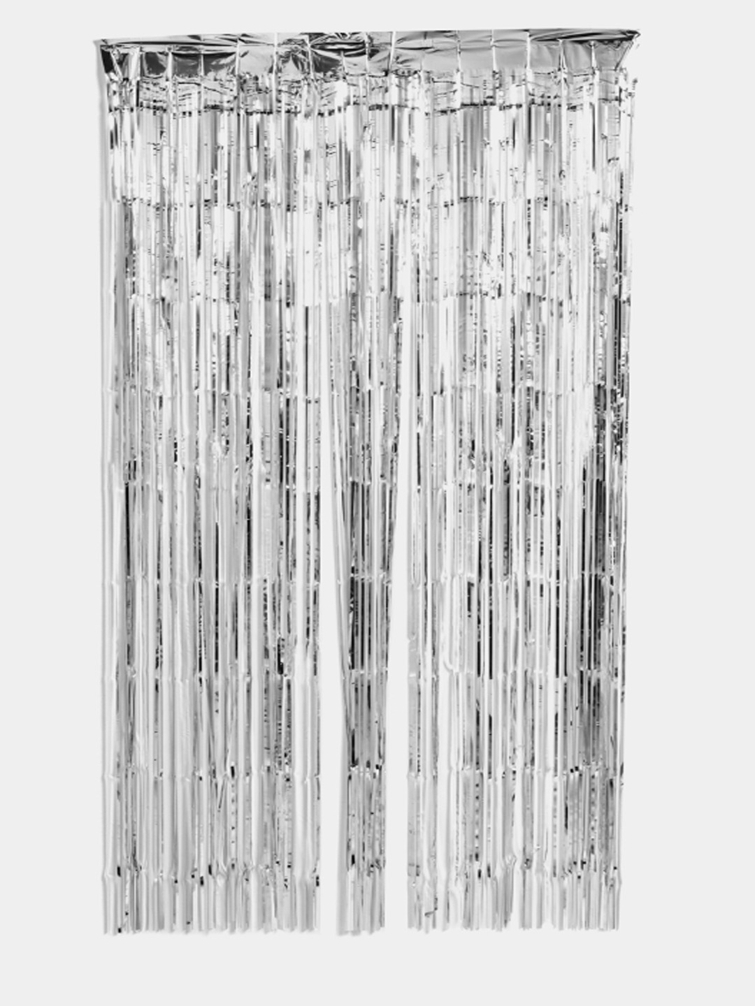 Дождик для фотозоны ZHIYU MENG серебристый 2х1м 4 штуки - фото 2