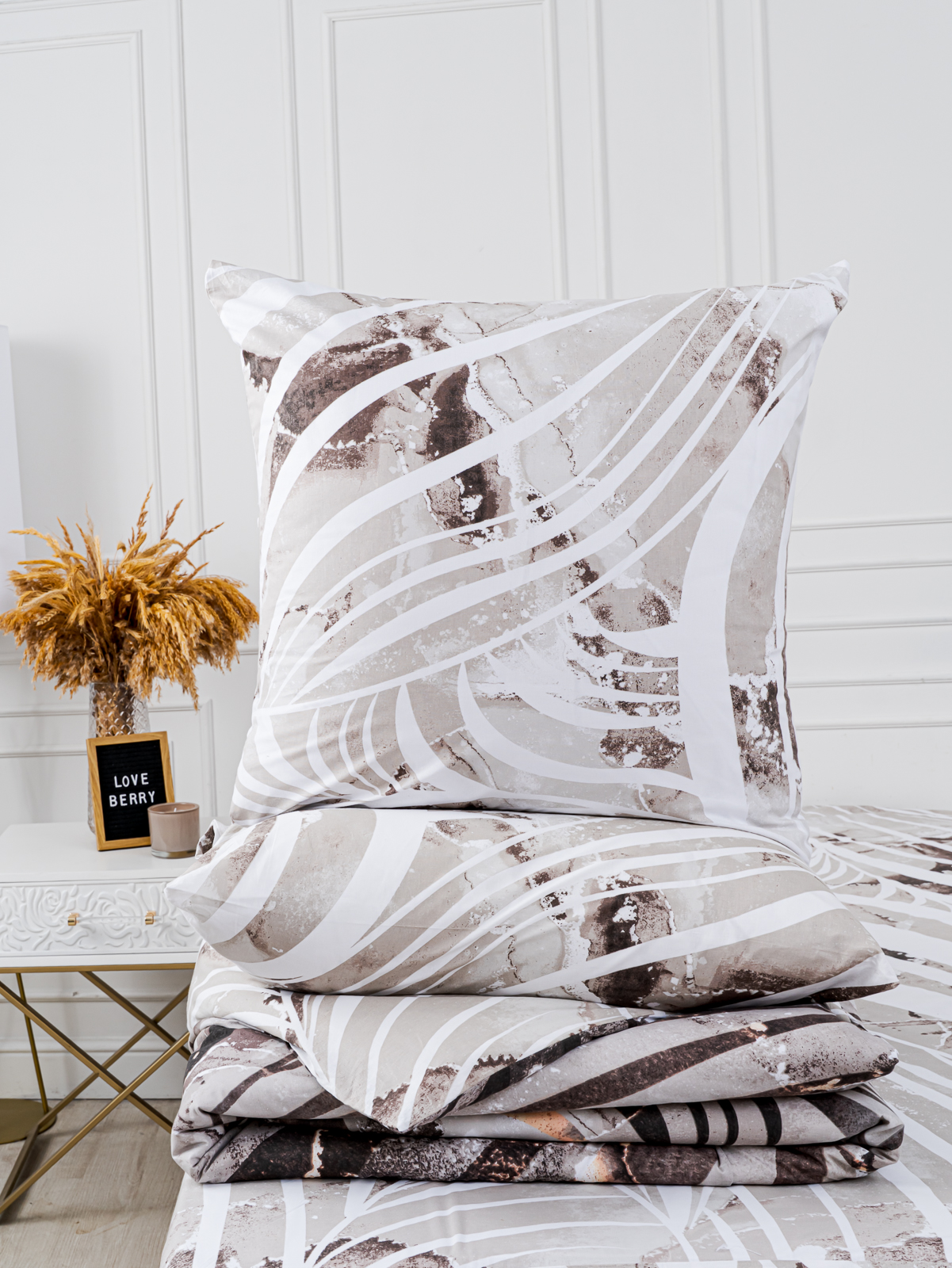 Комплект постельного белья LOVEBERRY Абстракция евро 4 предм. - фото 10