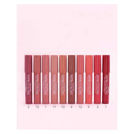 Помада - карандаш для губ Belor Design SATIN COLORS тон 3 коралловый