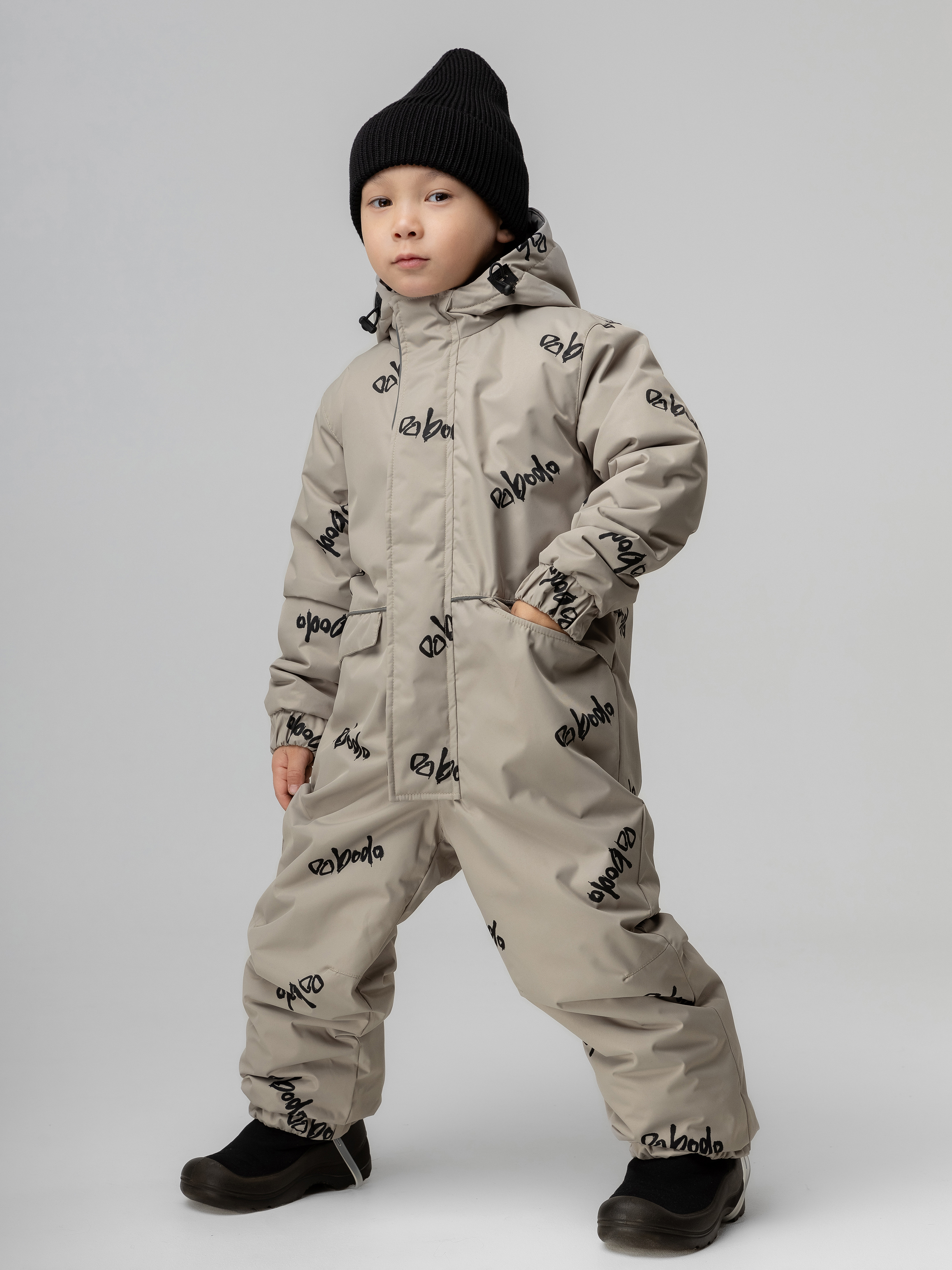 Комбинезон Bodo 35-9MU_бежевый (черный) - фото 1