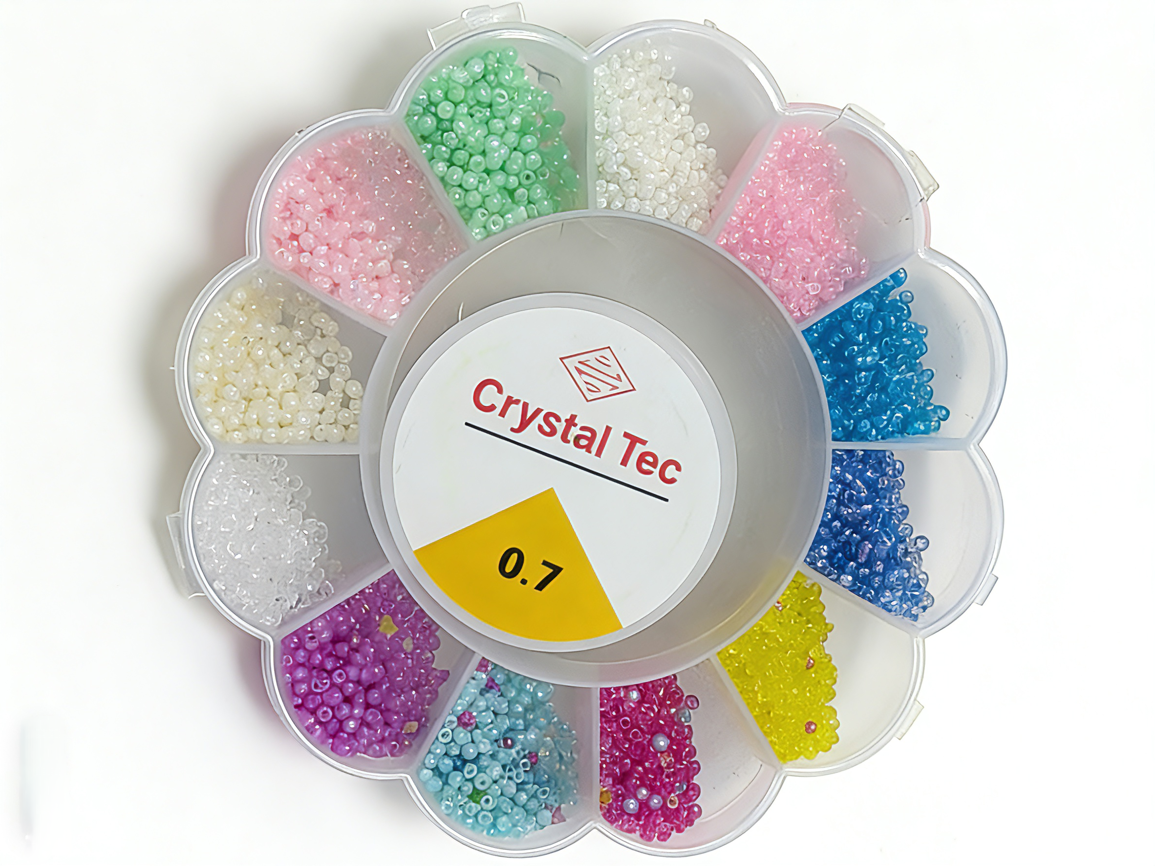 Набор для творчества NEWSUN бисер 12 цветов - фото 7