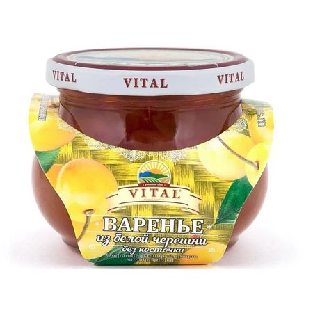 Варенье VITAL из белой черешни 430г