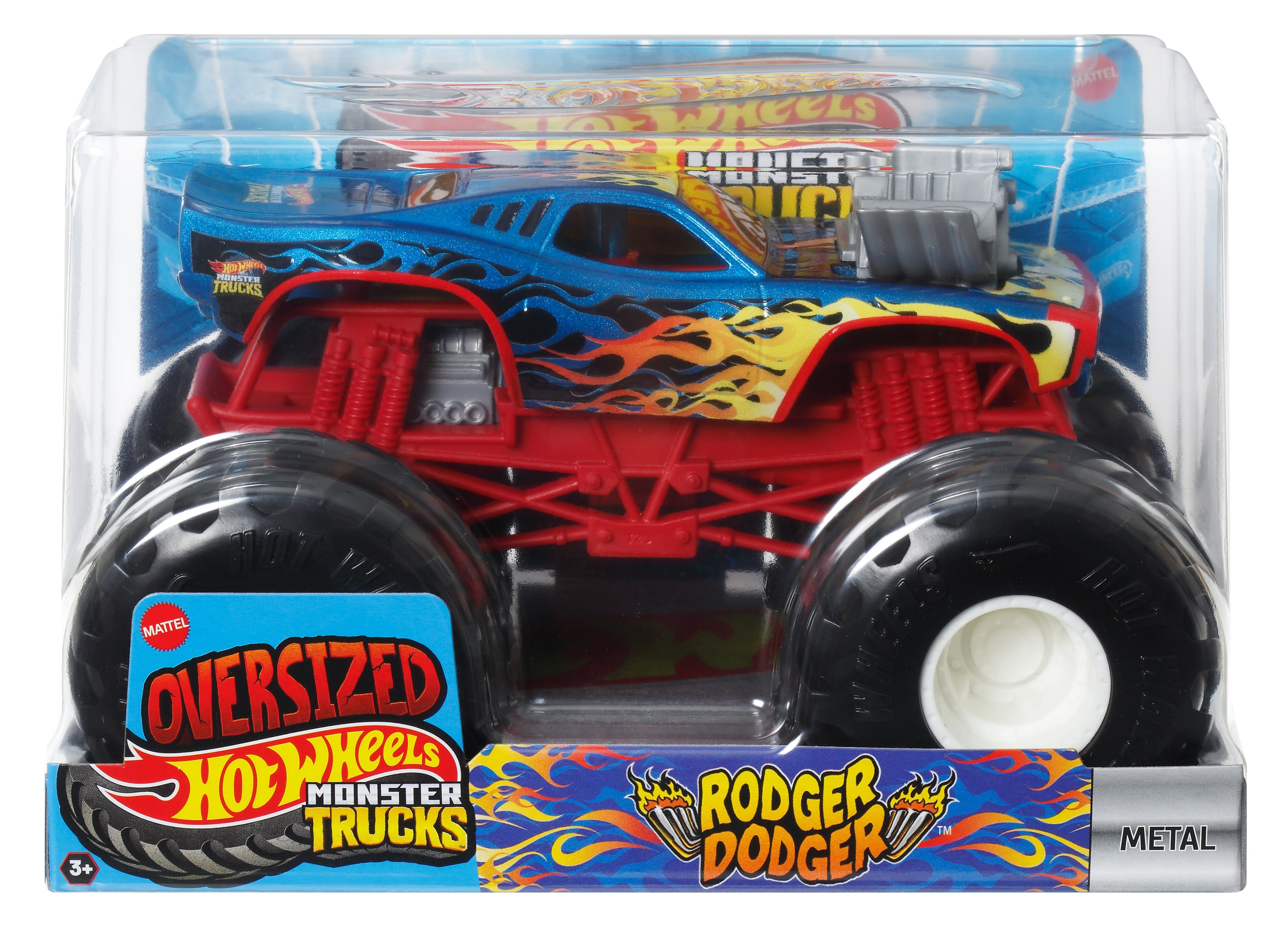 Монстр-трак Hot Wheels Monster Trucks 1:24 FYJ83/JCC96 - фото 4