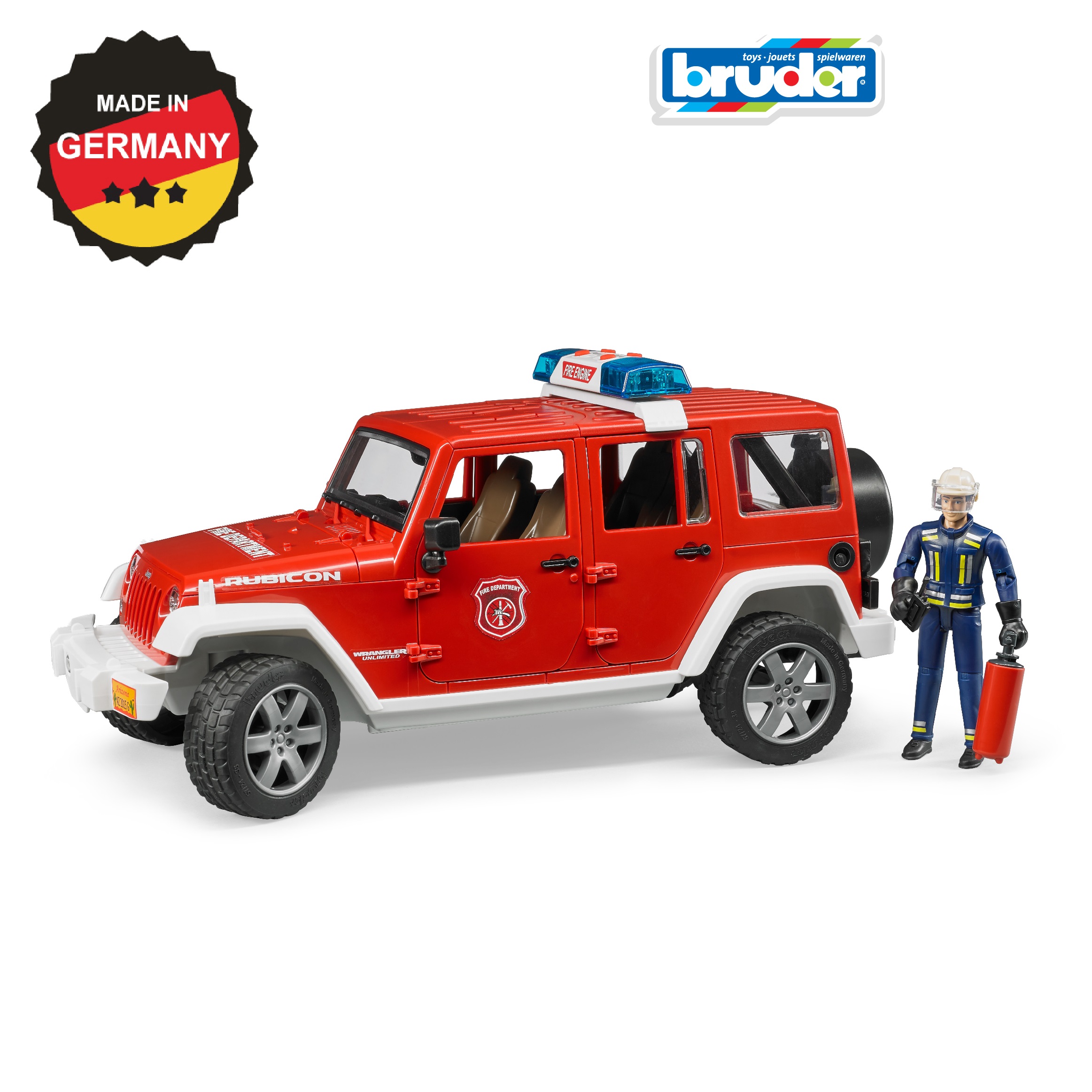 Внедорожник Bruder Jeep Wrangler Unlimited Rubicon 1:16 02-528 - фото 1