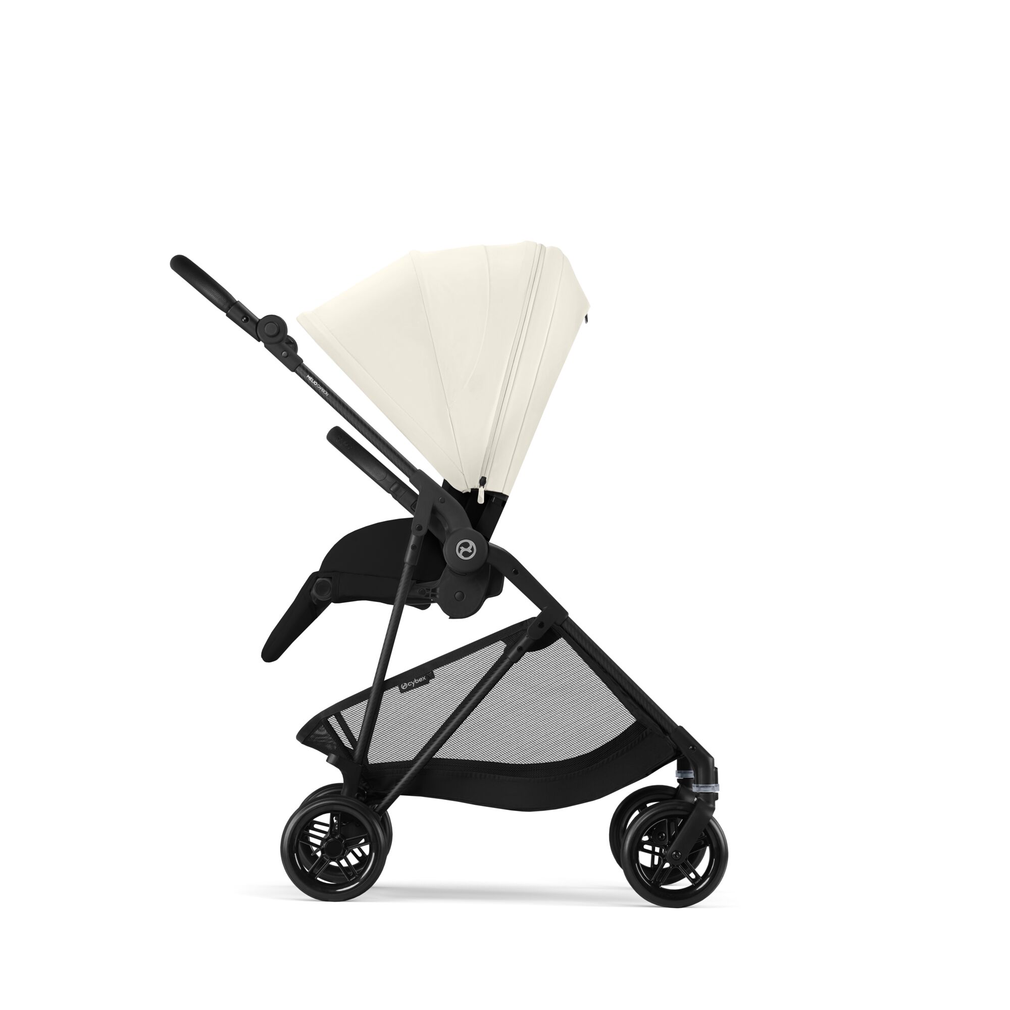Коляска прогулочная Cybex Melio Carbon белый - фото 6