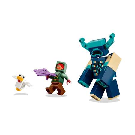 Конструктор LEGO Minecraft Столкновение с Варденом блочный