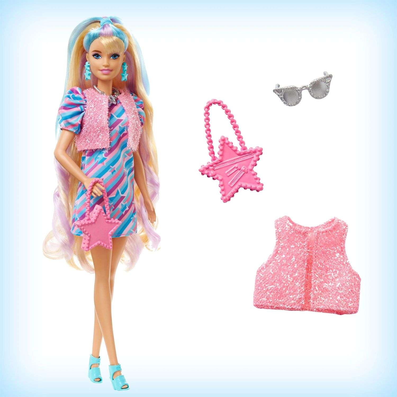 Кукла модельная Barbie Totally Hair Звездная красотка HCM88 - фото 3