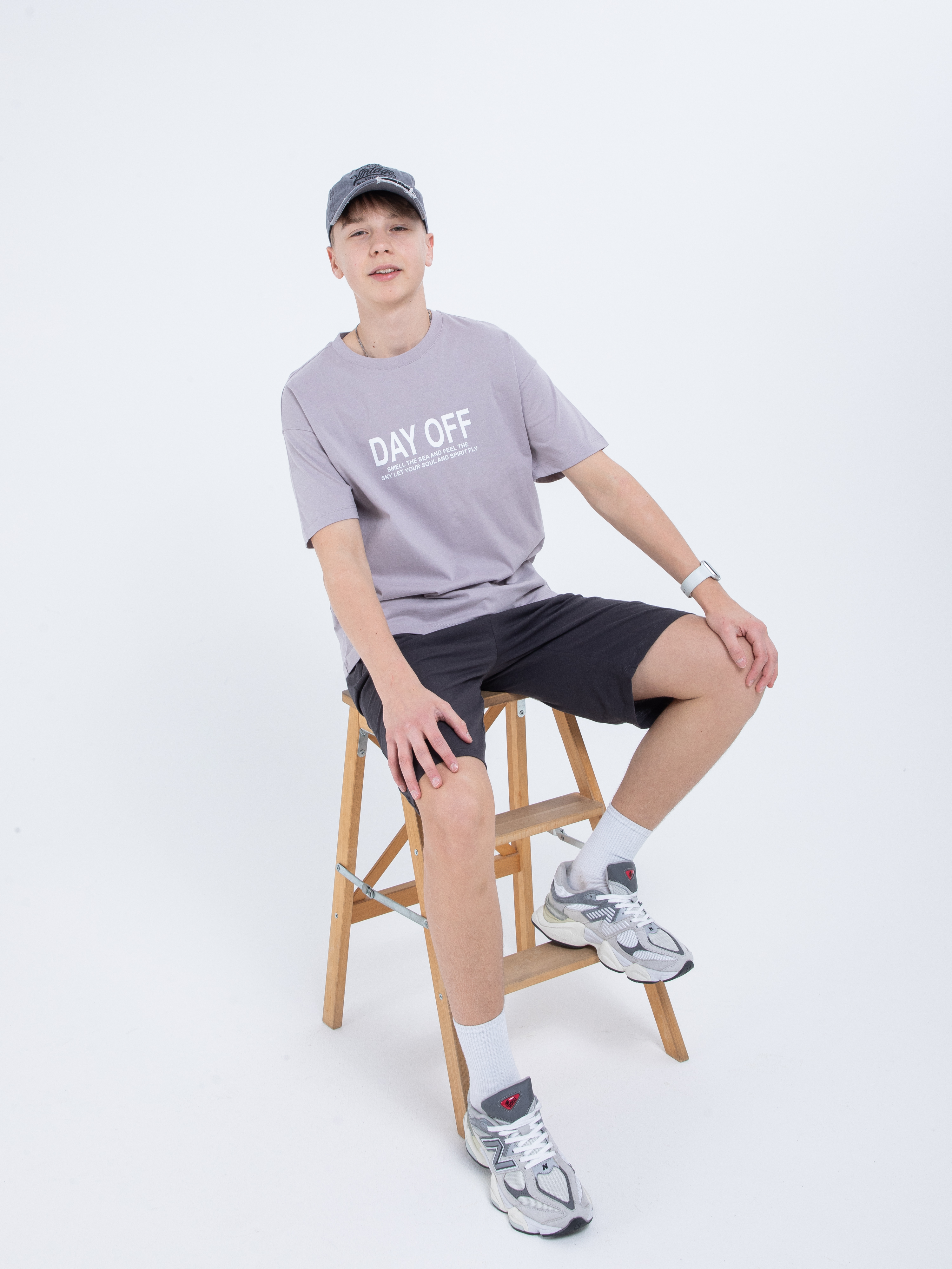 Футболка STELLA MODA 11217_серый - фото 7