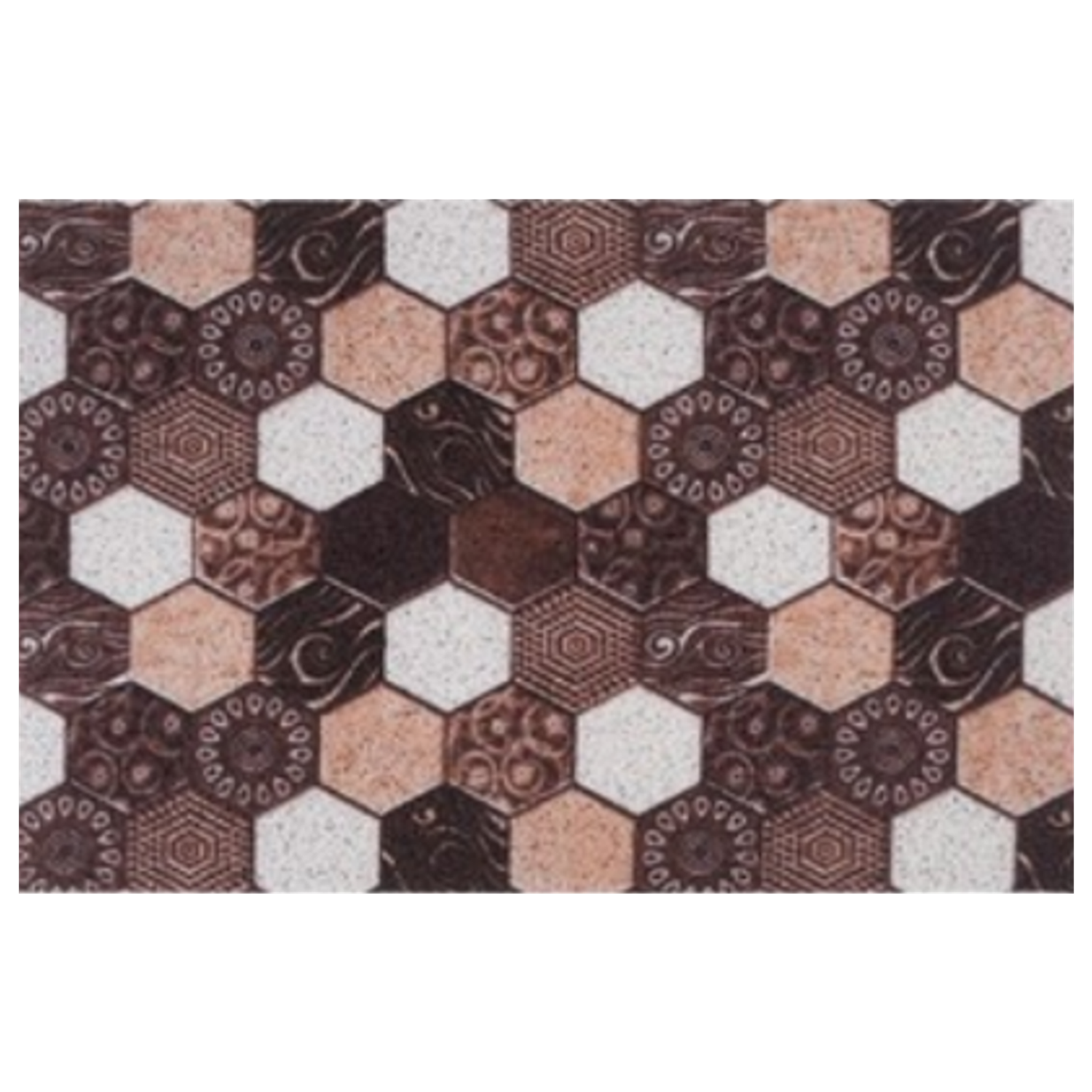 Ковёр придверный Dekorelle Lapsha Mix 60 x 40 см - фото 3