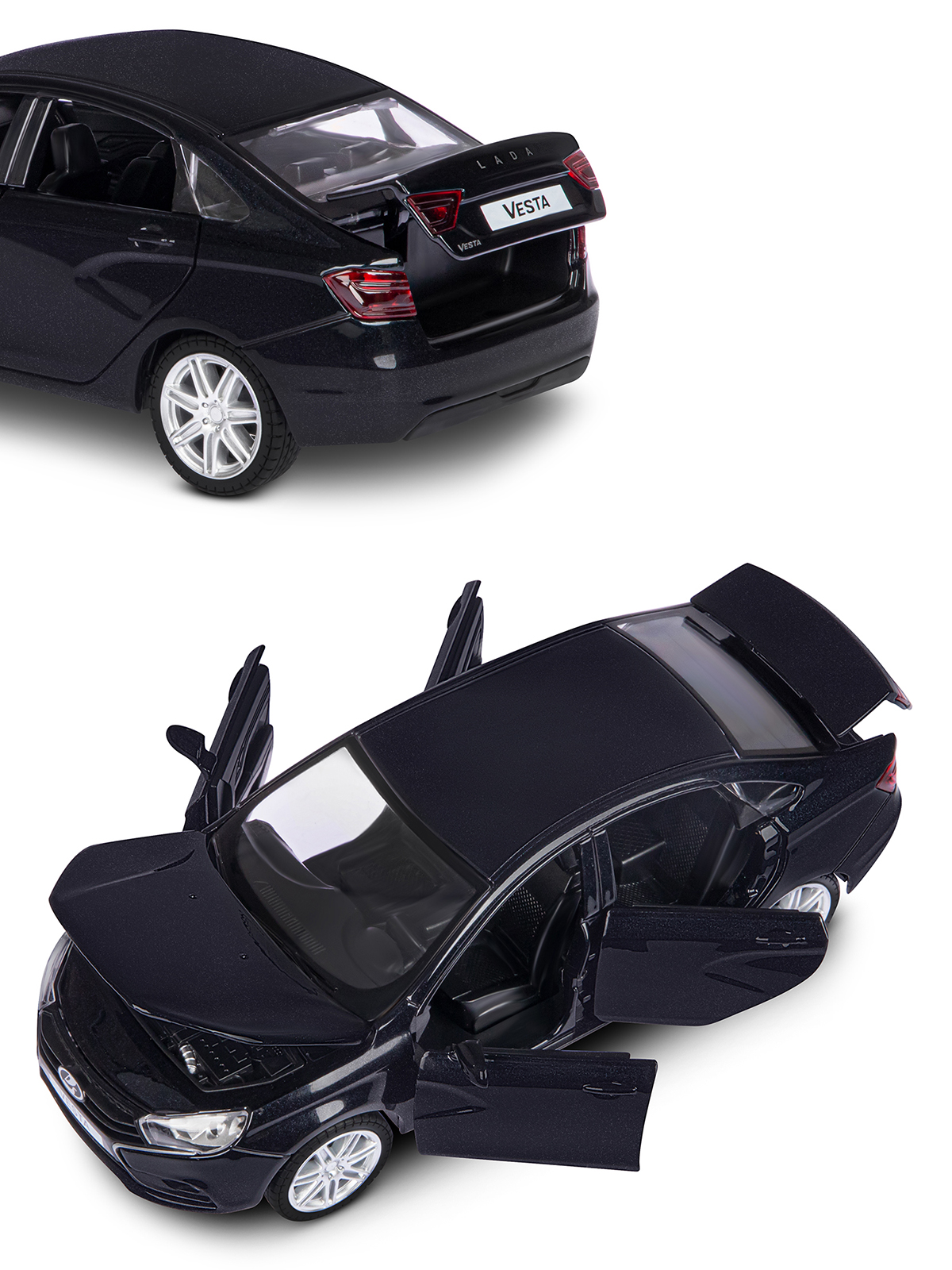 Автомобиль АВТОпанорама LADA Vesta 1:24 JB1251150 - фото 10