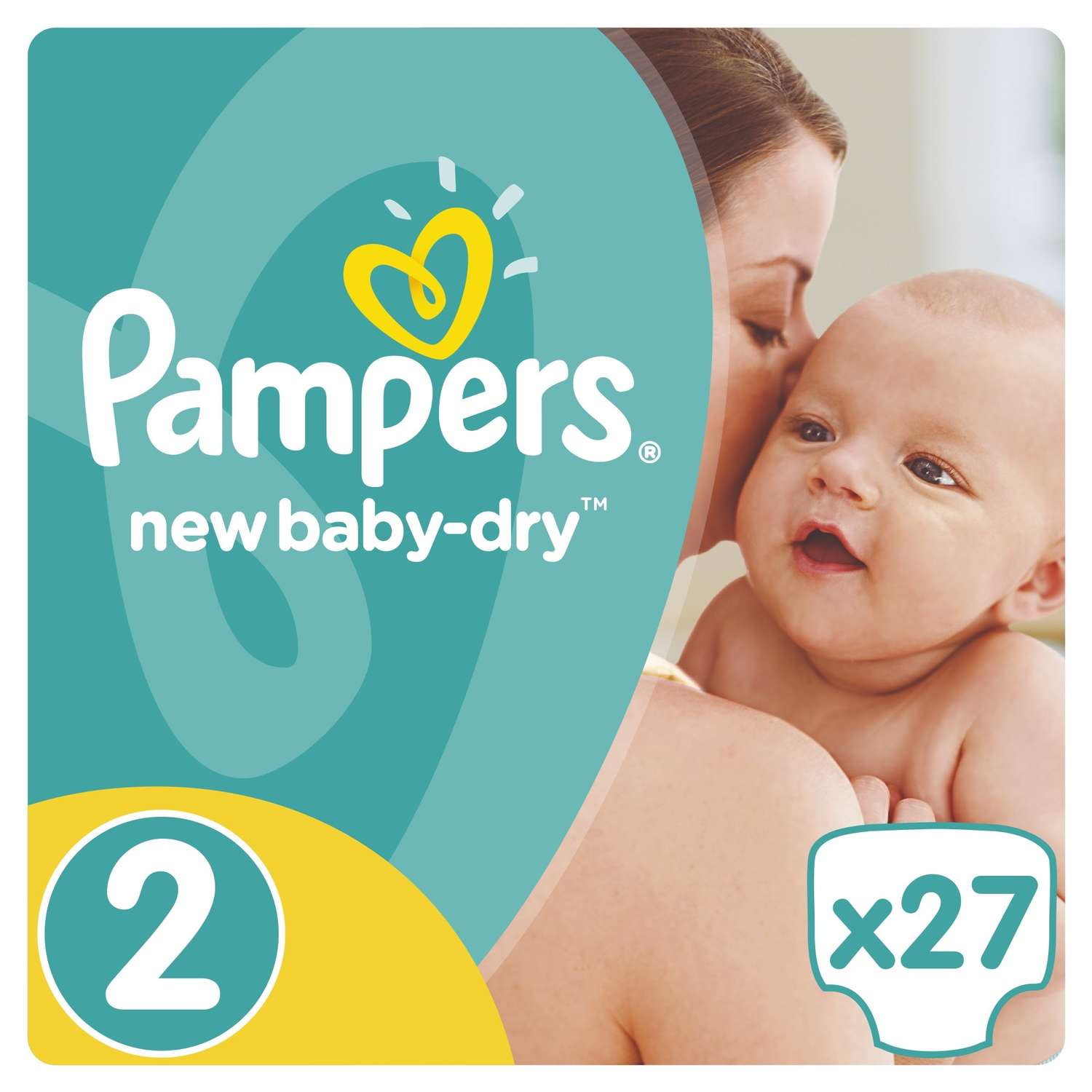 Подгузники Pampers New Baby-Dry 2 (3-6 кг) 27 шт. - фото 1