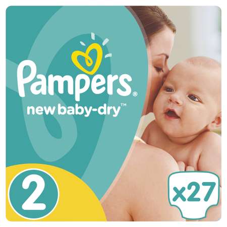Подгузники Pampers New Baby-Dry 2 (3-6 кг) 27 шт.