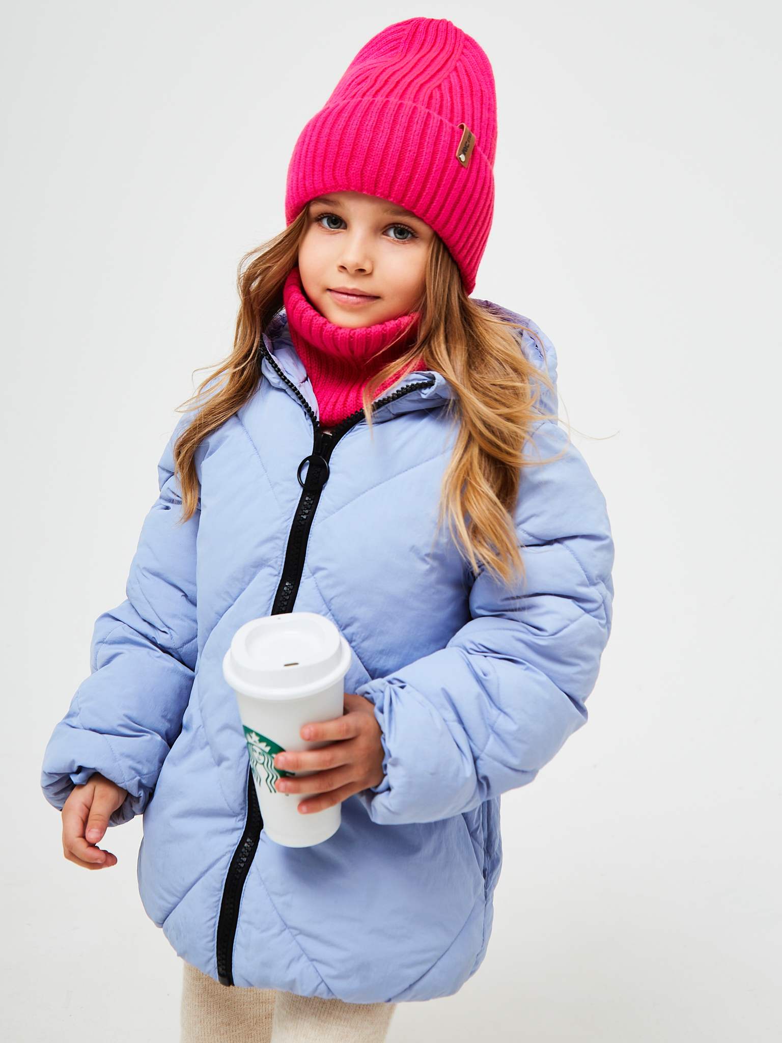 Шапка и снуд NYCkids NYC-H-53-poloski-raspG - фото 8
