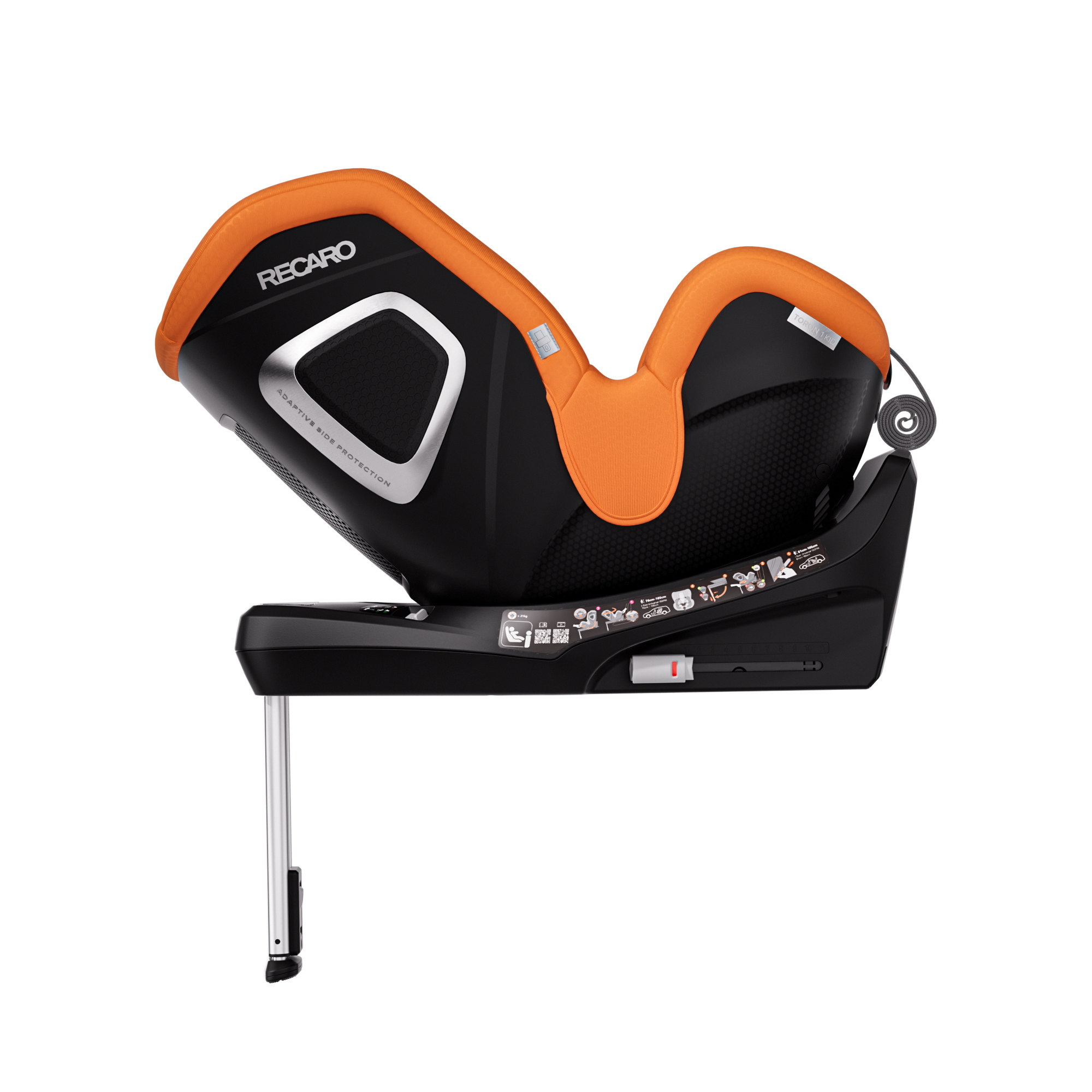 Автокресло Recaro Toron 1 Kid Isofix 0+/1 (0-18 кг) оранжевый - фото 8