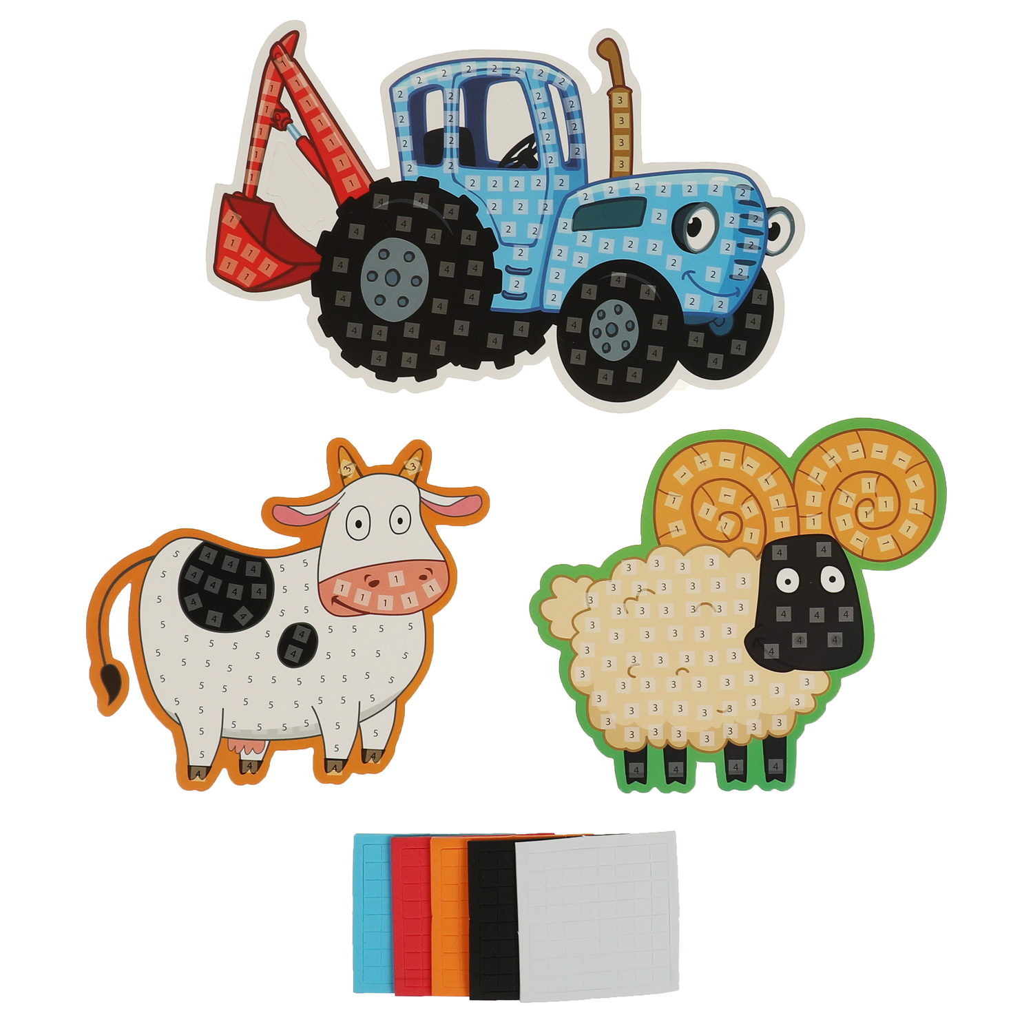 Аппликация Multiart Синий трактор - фото 2