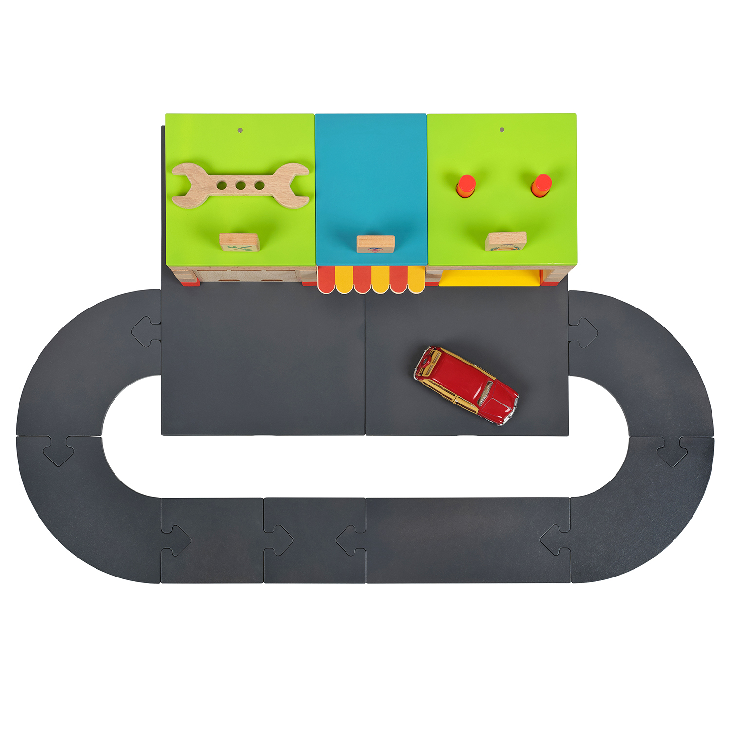 Конструктор WOOD BLOCKS Транспарк деревянный - фото 14
