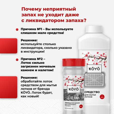 Ликвидатор запаха для лотков KOYO Весенний сад