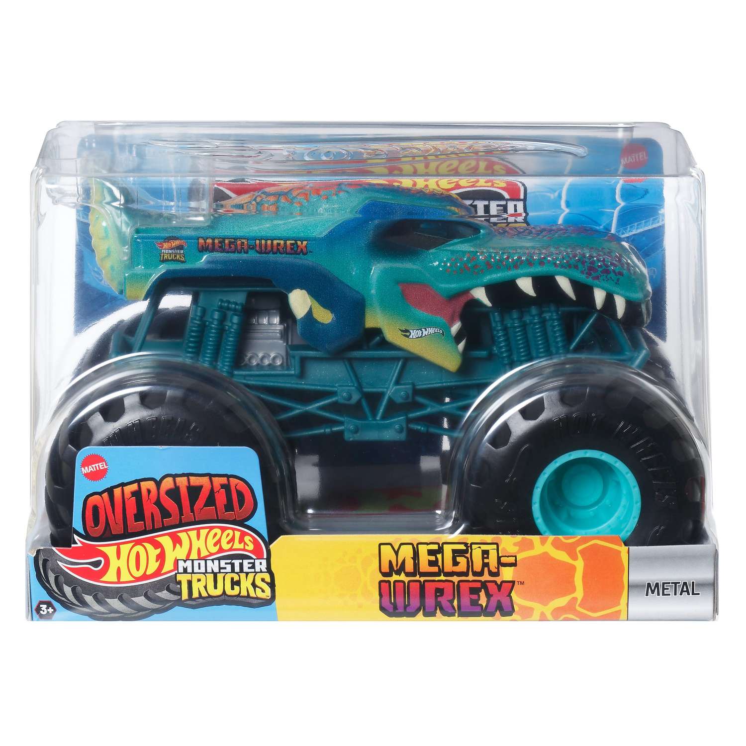 Монстр-трак Hot Wheels Monster Trucks 1:24 голубой FYJ83 - фото 1