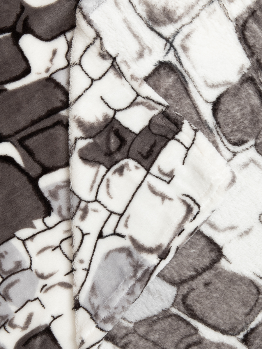 Плед TexRepublic Камешки 140 x 200 см велсофт - фото 5