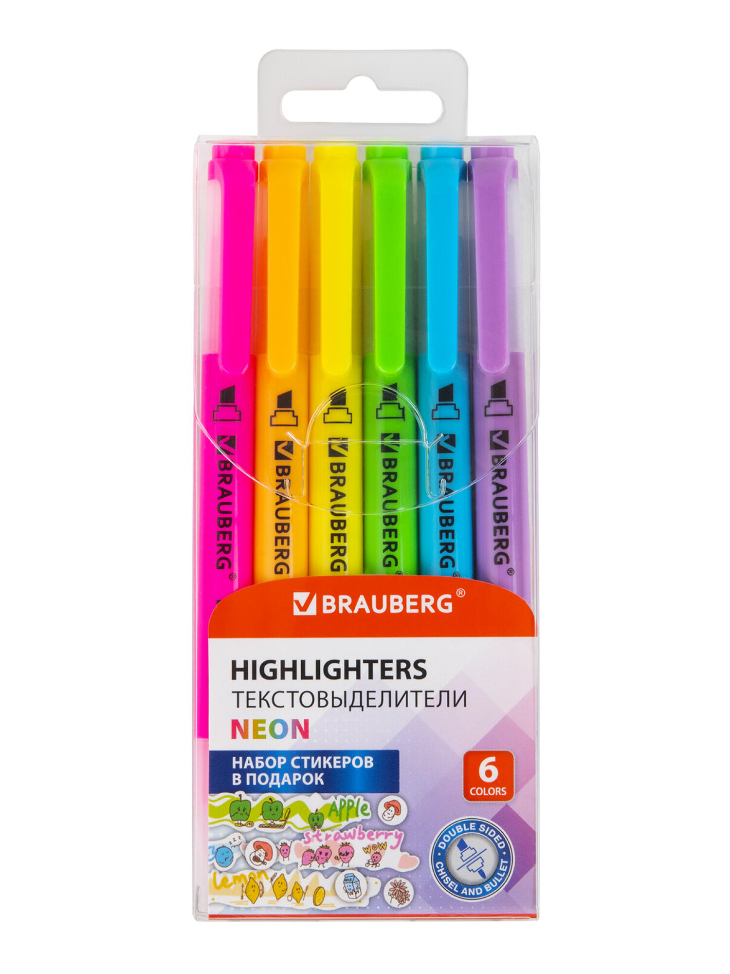 Текстовыделители Brauberg 6 шт. - фото 9