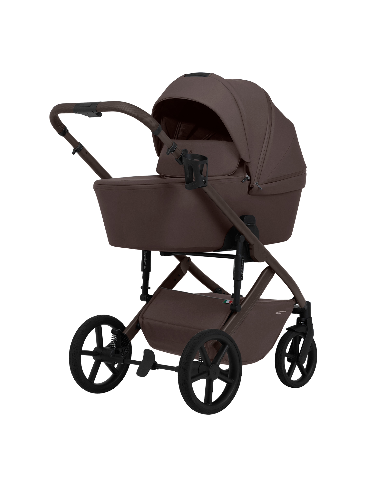 Коляска 2в1 Sweet Baby Dolce Chocolate Brown коричневый - фото 30
