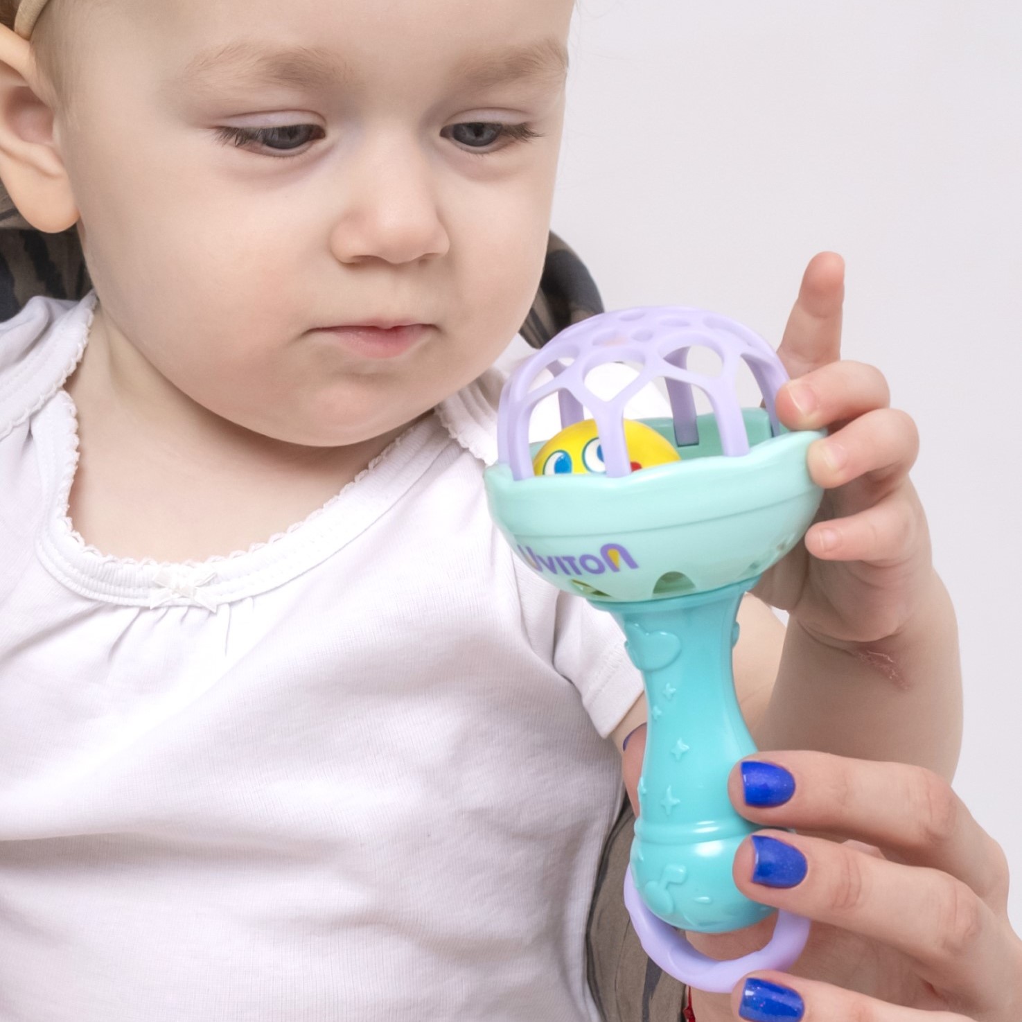 Игрушка Uviton погремушка голубой - фото 3