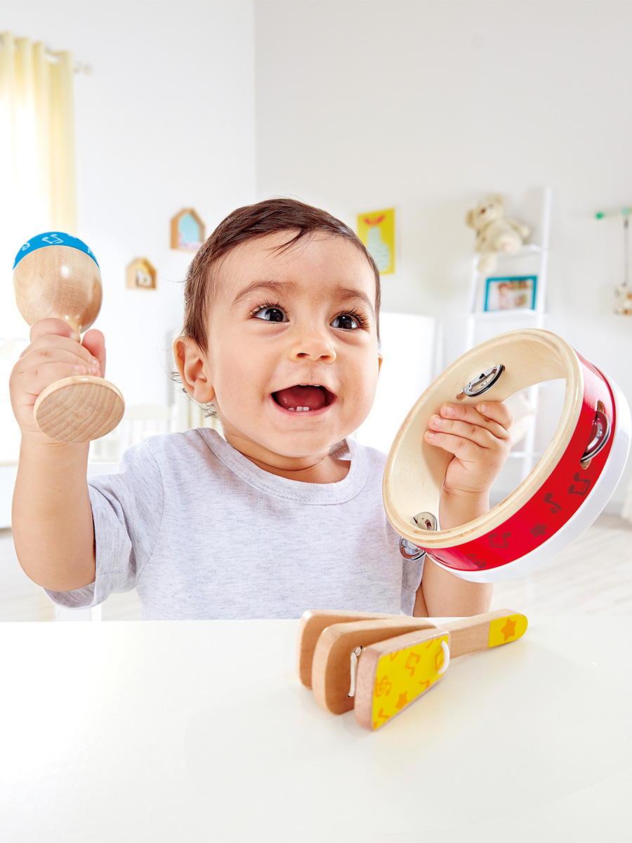 Игрушка музыкальная Hape бубен, маракас - фото 1